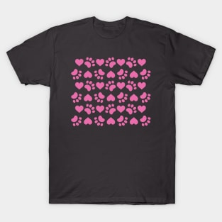 paw love heart 3 T-Shirt